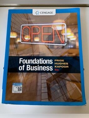 Foundation of Business textbook, 6th edition.